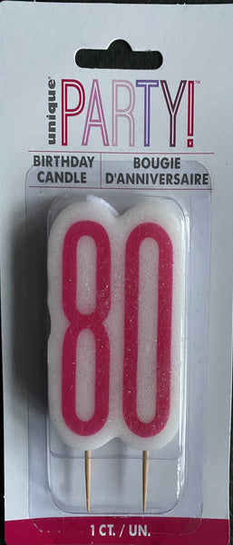 80 pink candle