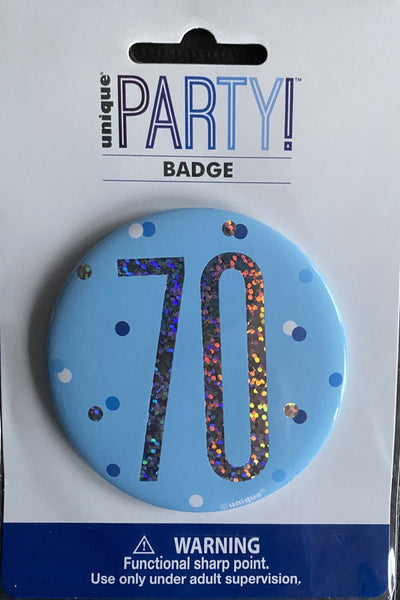 70 blue badge