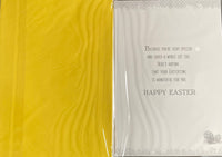 Easter Nanna Easter wishes yellow edge