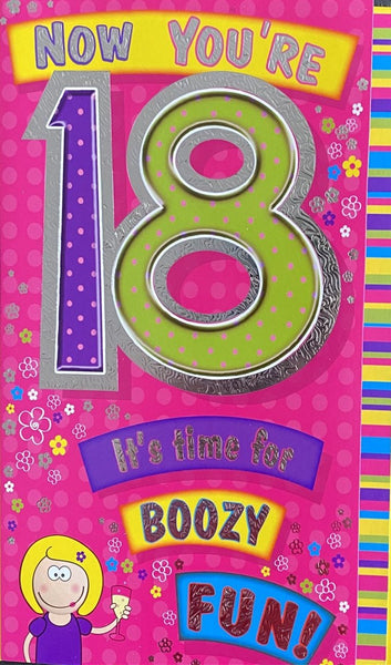 18 Birthday Female Joke- Boozy