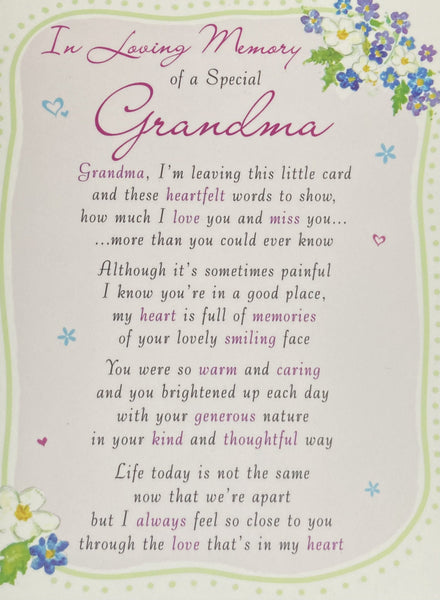Grave Card Grandma
