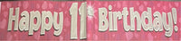 11 pink banner