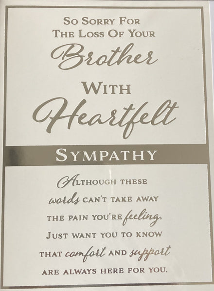 Sympathy Brother - Heartfelt Sympathy