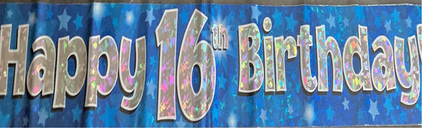 16 blue banner