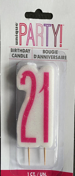 21 pink candle
