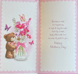Mother’s Day Nan -Slim Cute Bear with flower in Jar