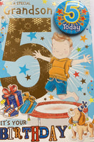 Grandson 5 Birthday - Badged Trampoline