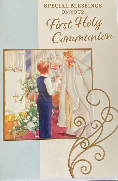 Communion Boy - Boy  standing left