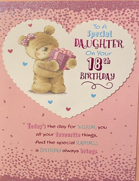 Daughter 18 Birthday- Large Cute 8 page